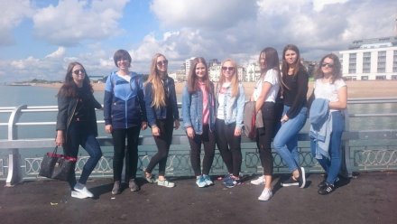 Praktykantki z ZSGH podczas zwiedzania Anglii